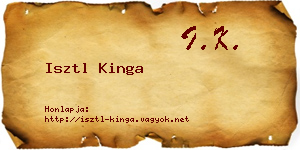 Isztl Kinga névjegykártya
